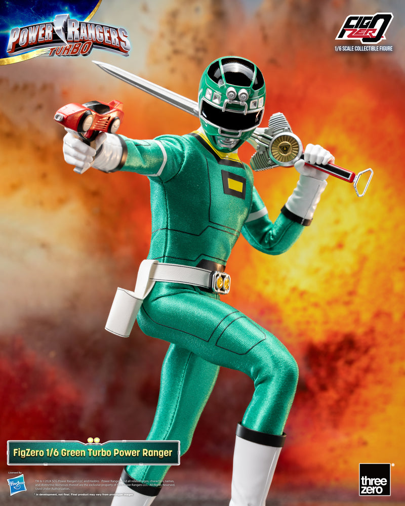 Load image into Gallery viewer, Threezero - FigZero Power Rangers Turbo - Green Turbo Ranger
