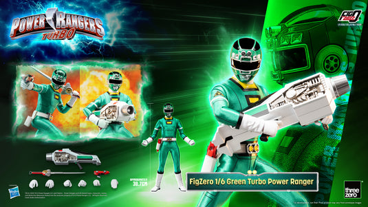 Threezero - FigZero Power Rangers Turbo - Green Turbo Ranger