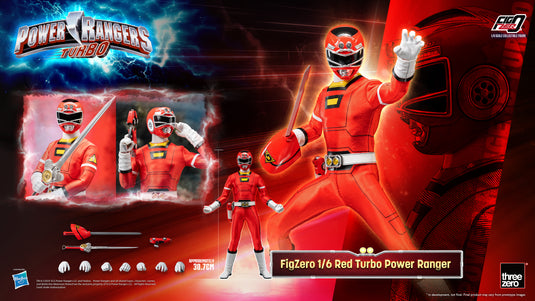 Threezero - FigZero Power Rangers Turbo - Red Turbo Ranger