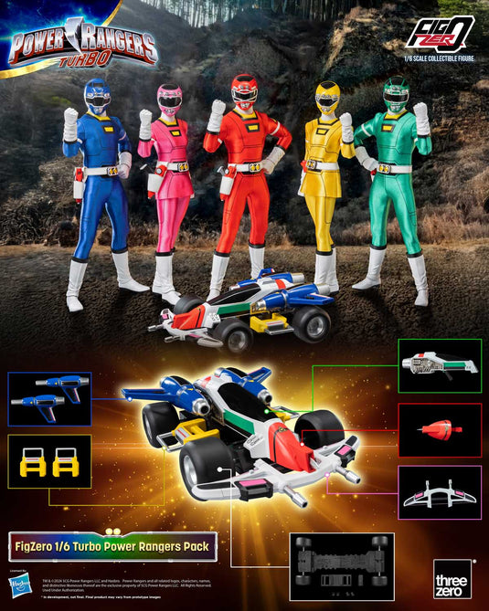 Threezero - FigZero Power Rangers Turbo - Turbo Ranger Pack