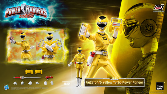 Threezero - FigZero Power Rangers Turbo - Yellow Turbo Ranger