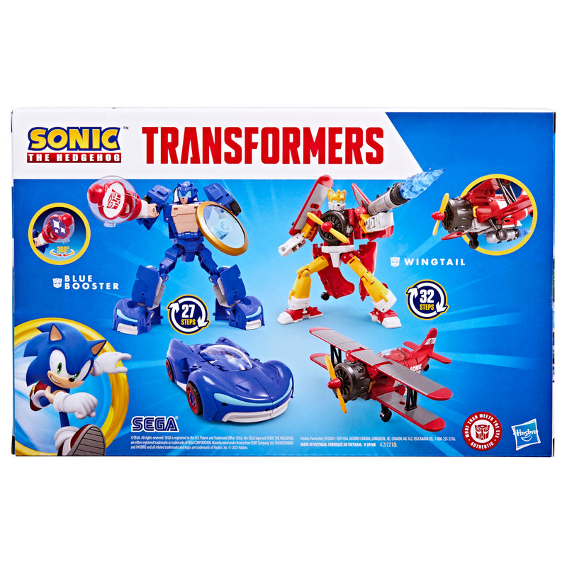 Load image into Gallery viewer, Transformers Collaborative - Sonic the Hedgehog x Transformers Wingtail and Blue Booster
