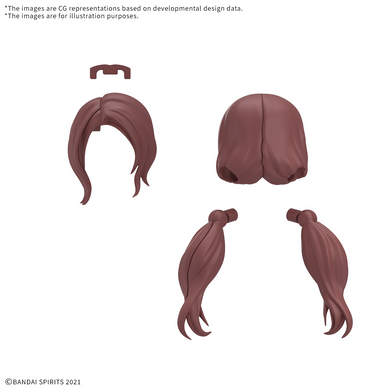 30 Minutes Sisters - Option Hairstyle Parts Vol. 12: Twintails 9 (Brown 5)