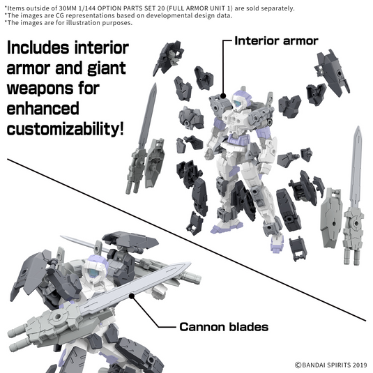 30 Minutes Missions - Option Parts Set 20 (Full Armor Unit 1)