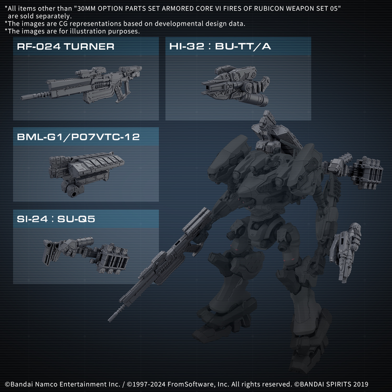 Load image into Gallery viewer, 30 Minutes Missions - Armored Core VI Fires of Rubicon - Weapon Set 05
