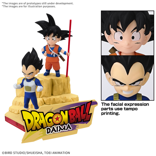 Bandai - Dragon Ball Daima Model Kit - Son Goku (Mini) & Vegeta (Mini)