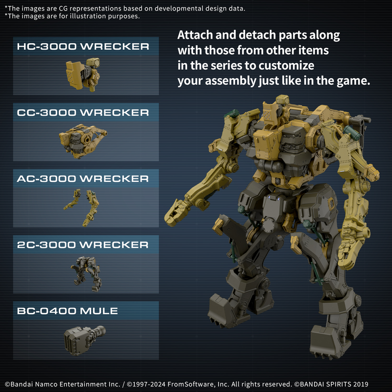 Load image into Gallery viewer, 30 Minutes Missions - Armored Core VI Fires of Rubicon - RaD CC-3000 Wrecker Milk Tooth
