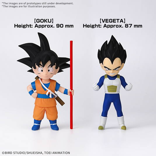 Bandai - Dragon Ball Daima Model Kit - Son Goku (Mini) & Vegeta (Mini)