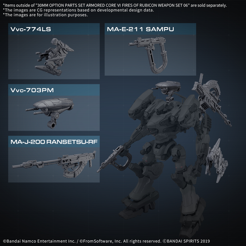 Load image into Gallery viewer, 30 Minutes Missions - Armored Core VI Fires of Rubicon - Weapon Set 06
