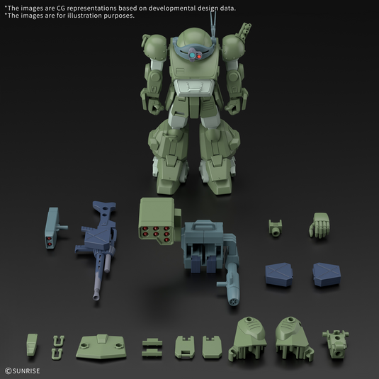 Bandai - HG Armored Trooper Votoms - Scopedog Turbo-Custom