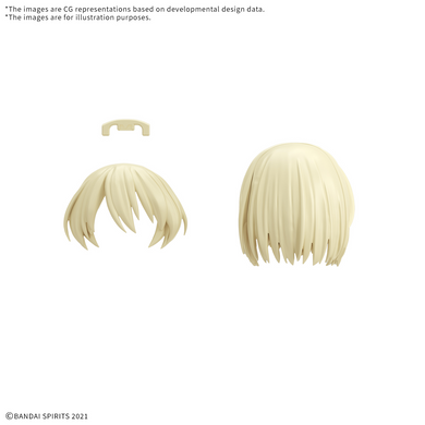 30 Minutes Sisters - Option Hairstyle Parts Vol. 12: Medium Hair 2 (Yellow 4)