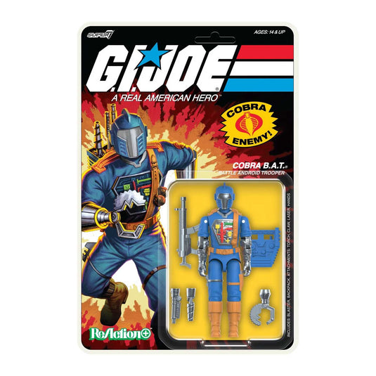 Super 7 - Reaction+ (O-Ring Figure) G.I. Joe - Cobra B.A.T. (Comic Version)