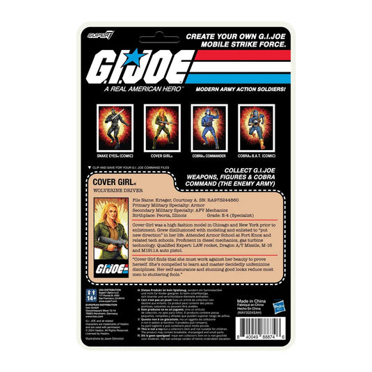 Super 7 - Reaction+ (O-Ring Figure) G.I. Joe - Cover Girl (Blonde)