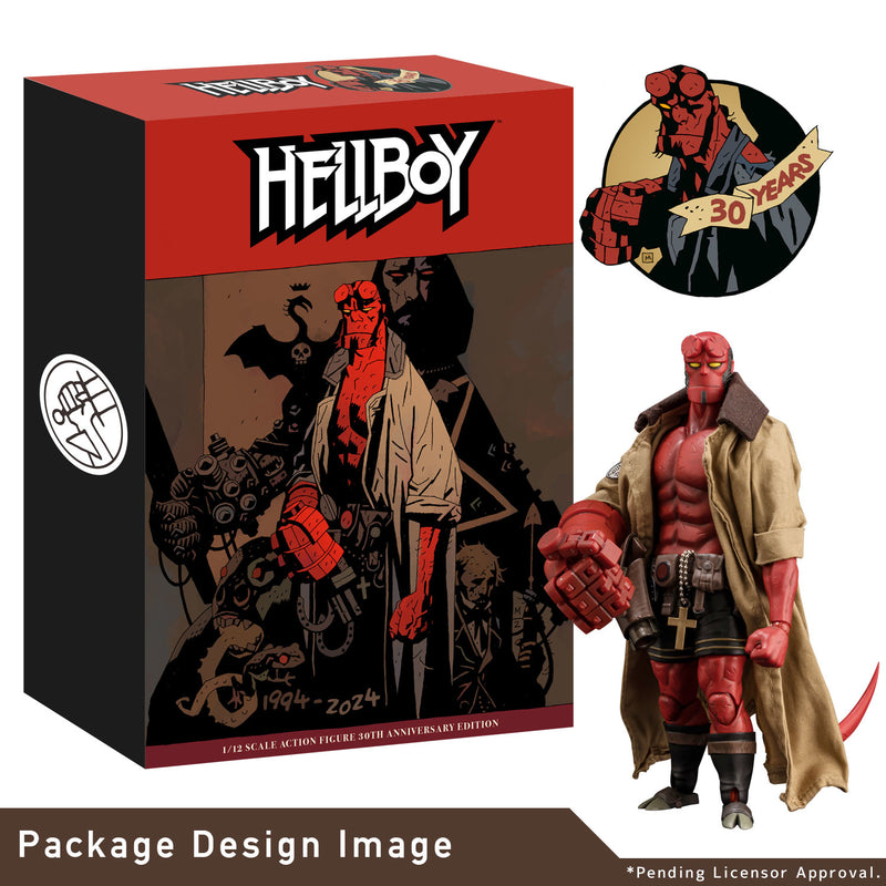 Load image into Gallery viewer, 1000Toys - Hellboy 30th Anniversary - Hellboy 1/12 Scale Action Figure
