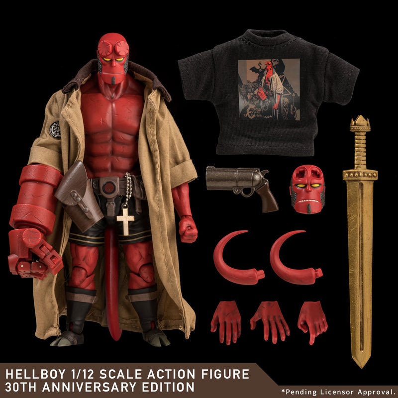 Load image into Gallery viewer, 1000Toys - Hellboy 30th Anniversary - Hellboy 1/12 Scale Action Figure
