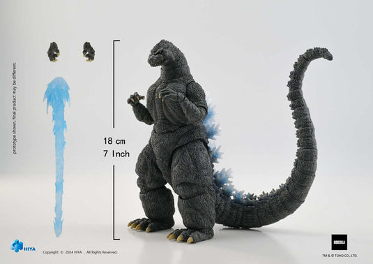 Hiya Toys - Exquisite Basic Series: Godzilla VS King Ghidorah (1991) - Godzilla (Heat Ray Hokkaido Version)