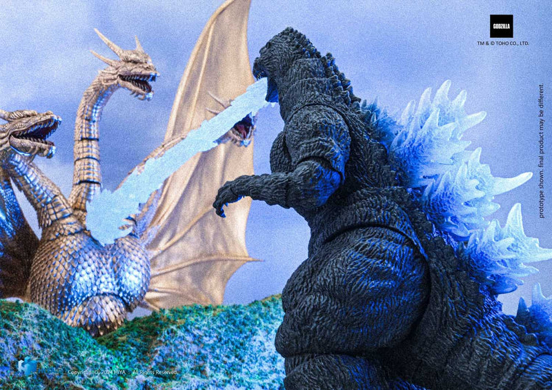 Load image into Gallery viewer, Hiya Toys - Exquisite Basic Series: Godzilla VS King Ghidorah (1991) - Godzilla (Heat Ray Hokkaido Version)
