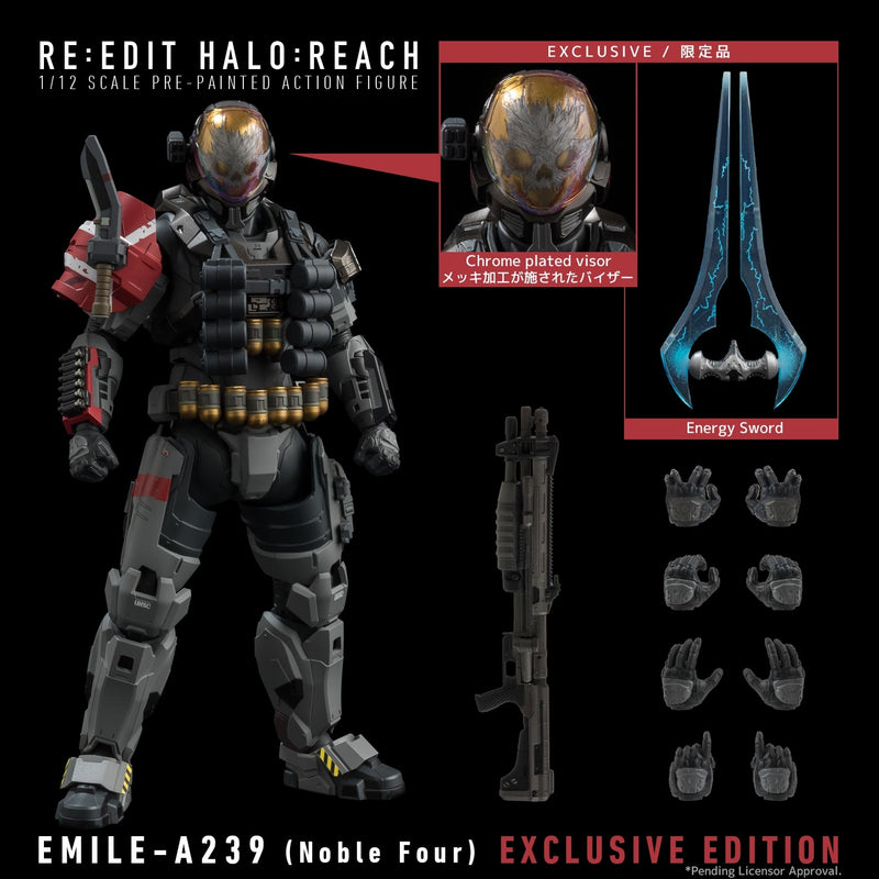 Load image into Gallery viewer, 1000Toys - Re:Edit Halo Reach - EMILE-A239 (Noble Four) (PX Exclusive) 1/12 Scale Figure
