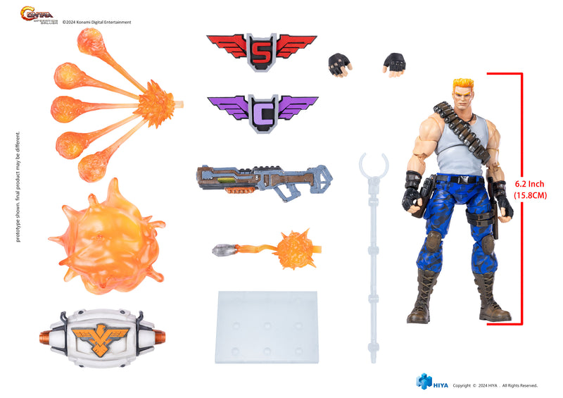 Load image into Gallery viewer, Hiya Toys - Contra Operation Galuga - Bill Rizer (PX Previews Exclusive) 1/12 Scale
