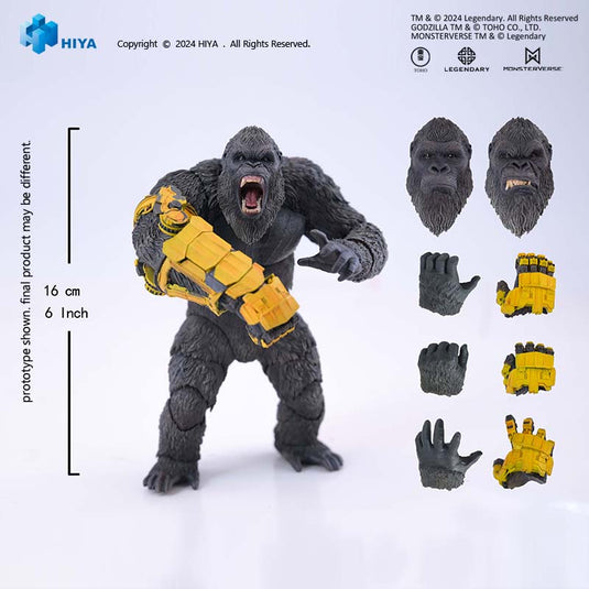 Hiya Toys - Exquisite Basic Series: Godzilla VS Kong The New Empire - Kong (Beast Glove)