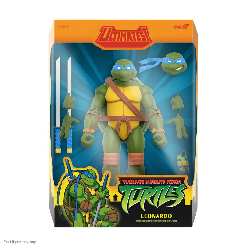 Load image into Gallery viewer, Super 7 - Teenage Mutant Ninja Turtles Ultimates - Leonardo (2003 Animated Series)
