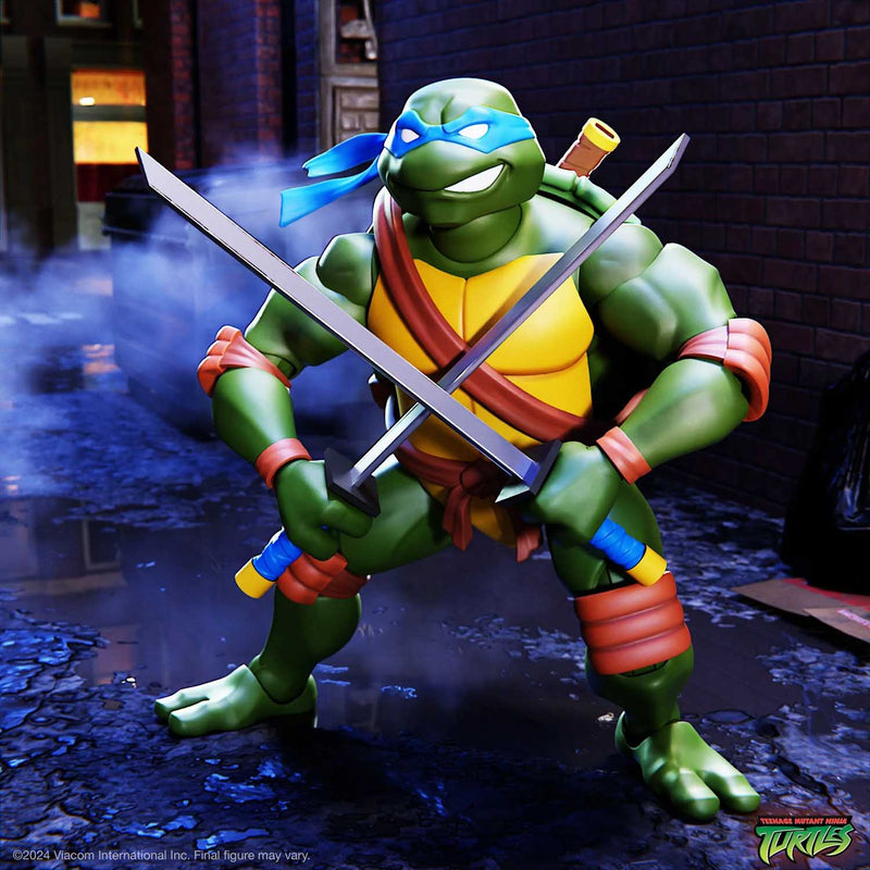 Load image into Gallery viewer, Super 7 - Teenage Mutant Ninja Turtles Ultimates - Leonardo (2003 Animated Series)
