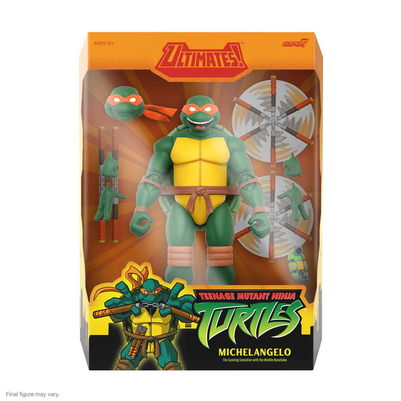 Load image into Gallery viewer, Super 7 - Teenage Mutant Ninja Turtles Ultimates - Michelangelo (2003 Animated Series)
