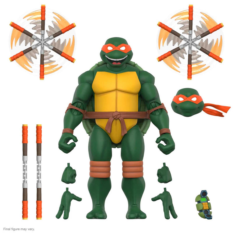 Load image into Gallery viewer, Super 7 - Teenage Mutant Ninja Turtles Ultimates - Michelangelo (2003 Animated Series)
