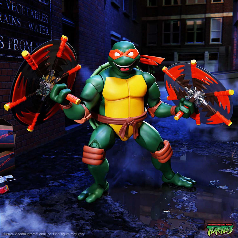 Load image into Gallery viewer, Super 7 - Teenage Mutant Ninja Turtles Ultimates - Michelangelo (2003 Animated Series)
