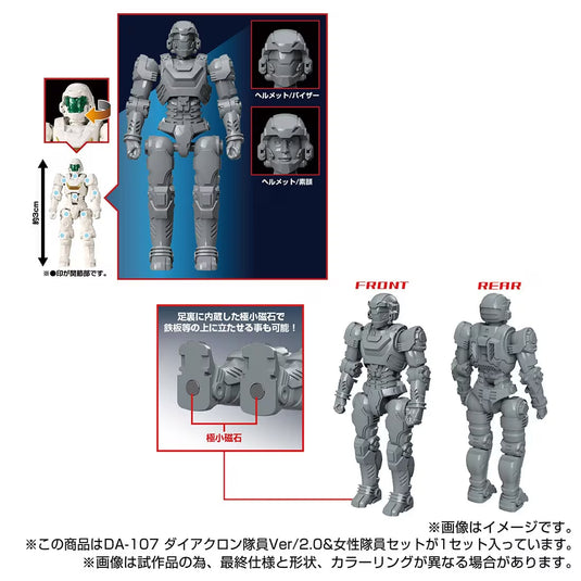 Diaclone Reboot - DA-107 Dia-Nauts and Female Members (Ver. 2.0)