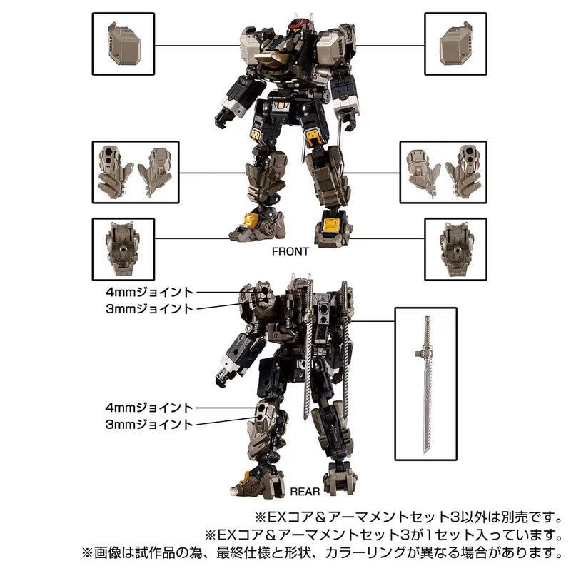 Load image into Gallery viewer, Diaclone Reboot - Tactical Mover - EX Core and Armament Set 3
