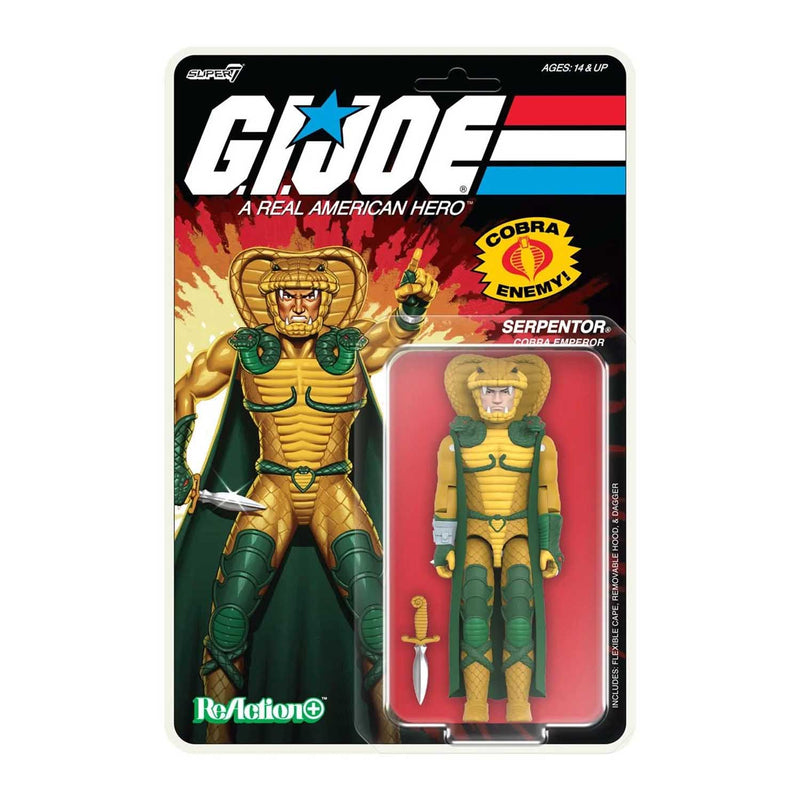 Load image into Gallery viewer, Super 7 - Reaction+ (O-Ring Figure) G.I. Joe - Serpentor (Cartoon Version)
