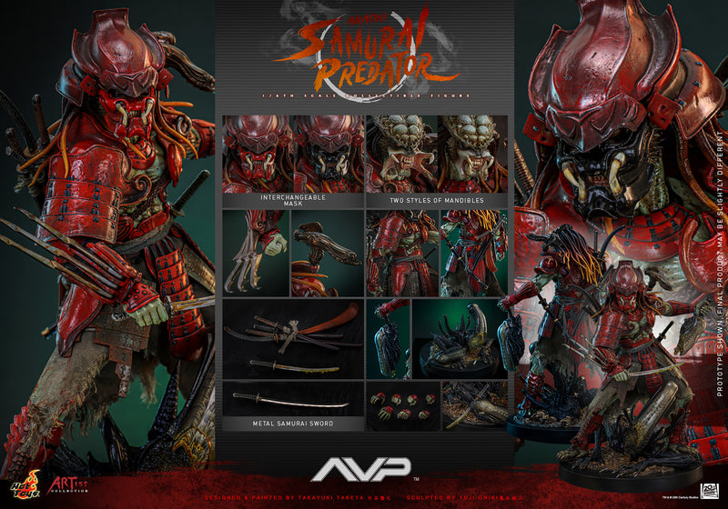 Load image into Gallery viewer, Hot Toys - Aliens VS Predator - Akaoni Samurai Predator
