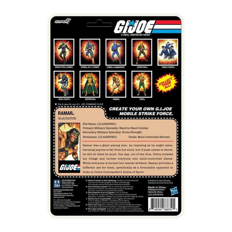 Load image into Gallery viewer, Super 7 - Reaction+ (O-Ring Figure) G.I. Joe - Ramar
