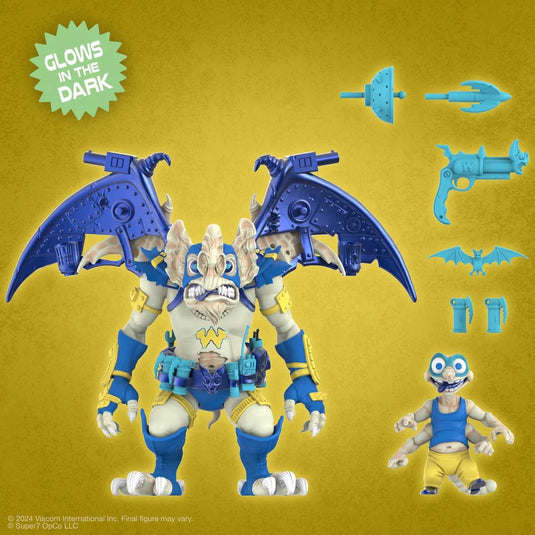 Super 7 - Teenage Mutant Ninja Turtles Ultimates: Wingnut & Screwloose (Glow)