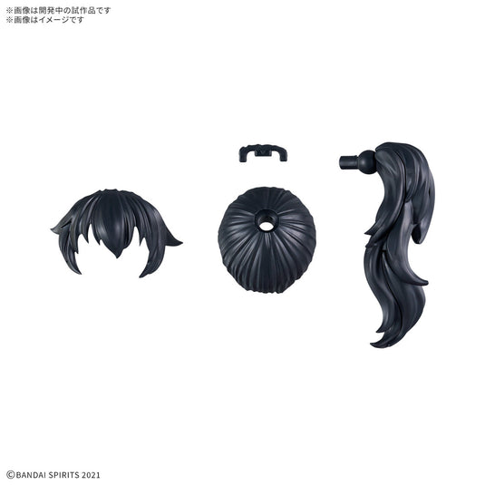 30 Minutes Sisters - Option Hairstyle Parts Vol. 11 - Ponytail Hair 3 (Black 1)