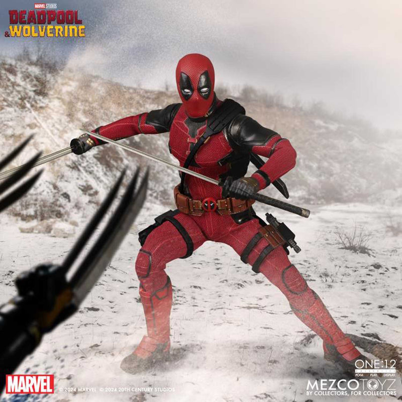 Load image into Gallery viewer, Mezco Toyz - One 12 Deadpool and Wolverine - Deadpool Deluxe
