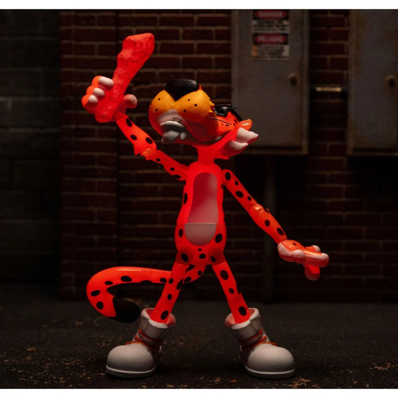 Load image into Gallery viewer, Jada Toys - Cheetos - Chester Cheetah (Flamin&#39; Hot Glow-in-theDark) 1/12 Scale
