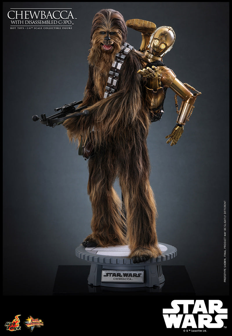 Load image into Gallery viewer, Hot Toys - Star Wars The Empire Strikes Back - Chewbacca with Disassembled C-3PO
