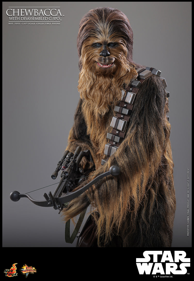 Load image into Gallery viewer, Hot Toys - Star Wars The Empire Strikes Back - Chewbacca with Disassembled C-3PO
