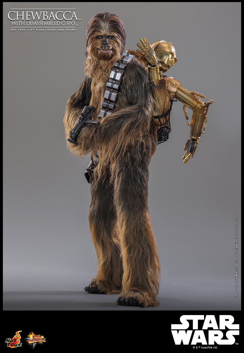 Load image into Gallery viewer, Hot Toys - Star Wars The Empire Strikes Back - Chewbacca with Disassembled C-3PO
