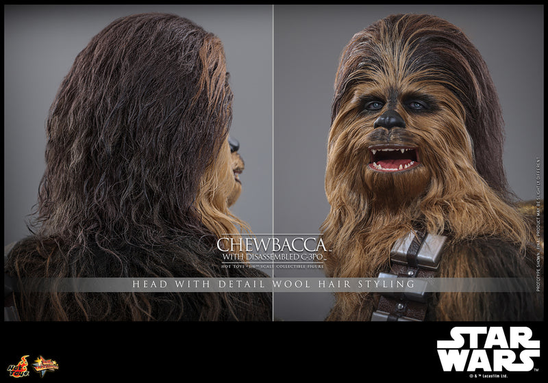 Load image into Gallery viewer, Hot Toys - Star Wars The Empire Strikes Back - Chewbacca with Disassembled C-3PO
