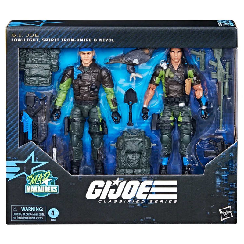 Load image into Gallery viewer, G.I. Joe Classified Series - Mad Marauders Low-Light, Spirit Iron-Knife and Niyol
