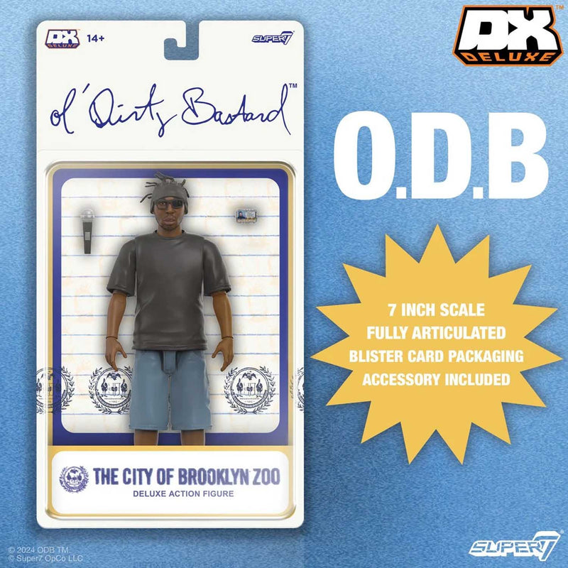 Load image into Gallery viewer, Super 7 - Deluxe Ol Dirty Bastard O.D.B. 7-Inch Action Figure
