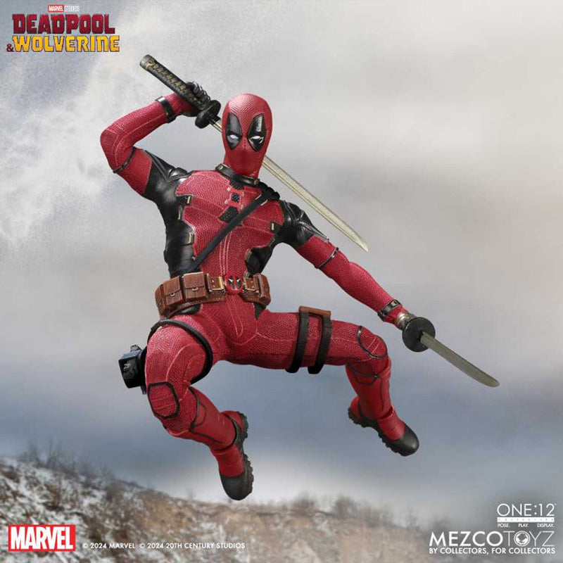 Load image into Gallery viewer, Mezco Toyz - One 12 Deadpool and Wolverine - Deadpool Deluxe
