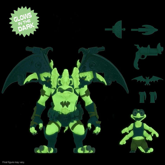 Super 7 - Teenage Mutant Ninja Turtles Ultimates: Wingnut & Screwloose (Glow)