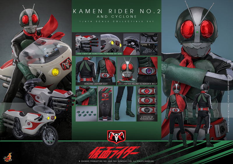 Load image into Gallery viewer, Hot Toys - Kamen Rider - Kamen Rider No. 2 and Cyclone
