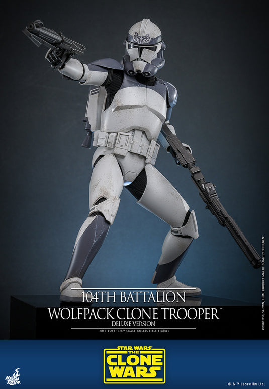 Hot Toys - Star Wars: The Clone Wars - 104th Battalion Wolfpack Clone Trooper (Deluxe Version)