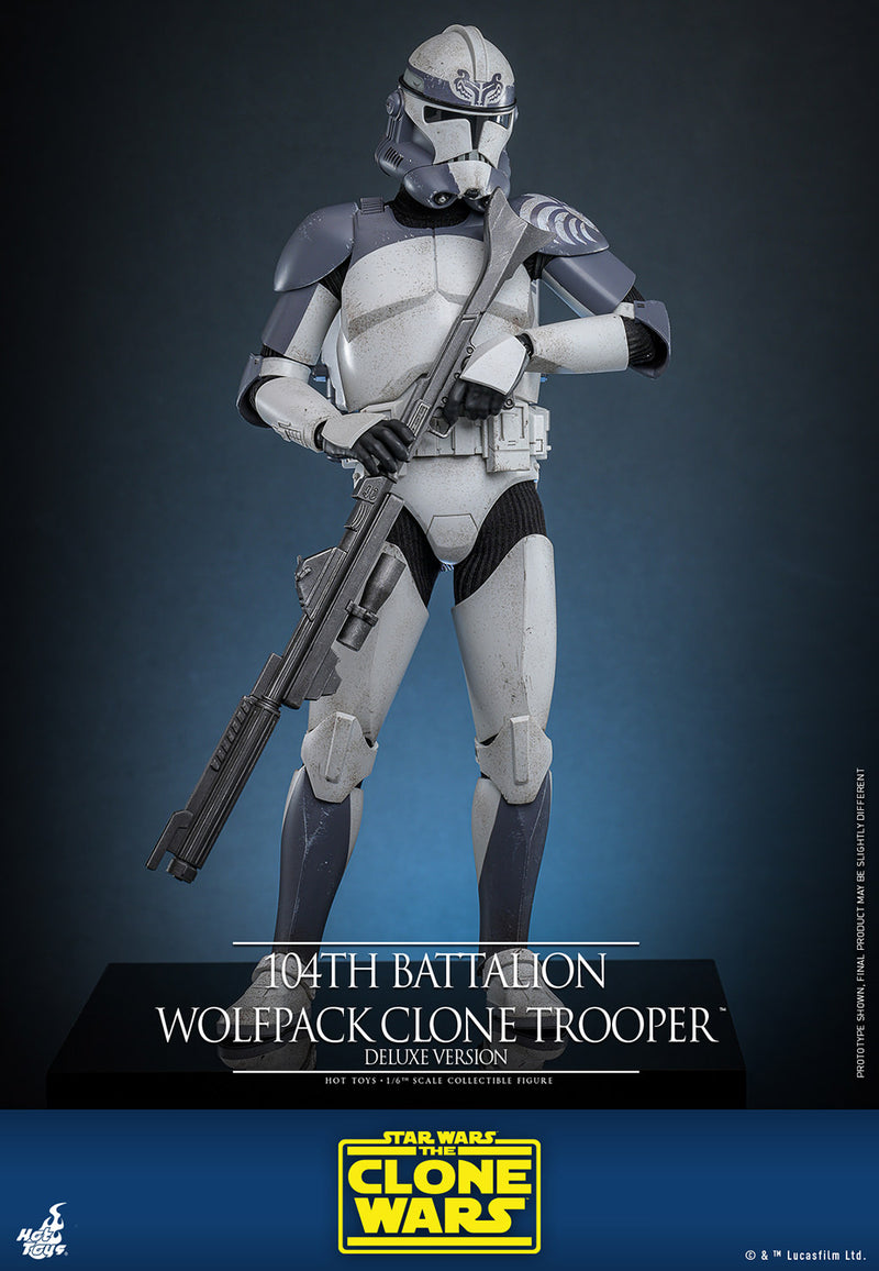 Load image into Gallery viewer, Hot Toys - Star Wars: The Clone Wars - 104th Battalion Wolfpack Clone Trooper (Deluxe Version)
