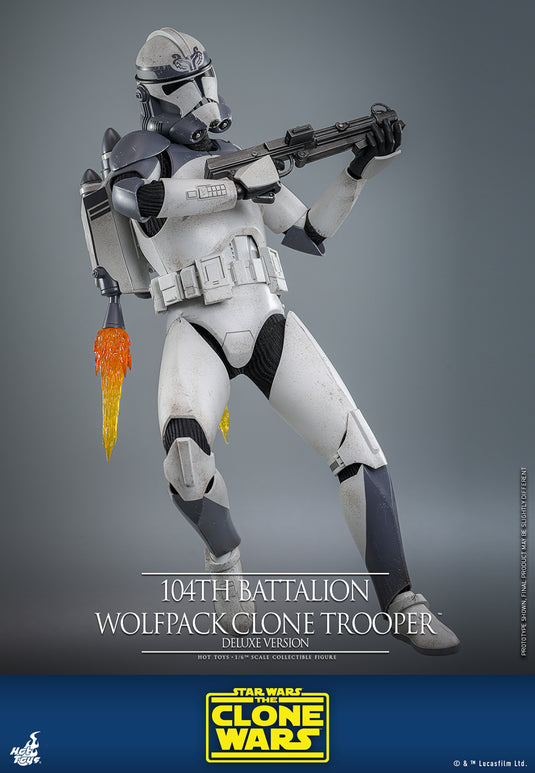 Hot Toys - Star Wars: The Clone Wars - 104th Battalion Wolfpack Clone Trooper (Deluxe Version)